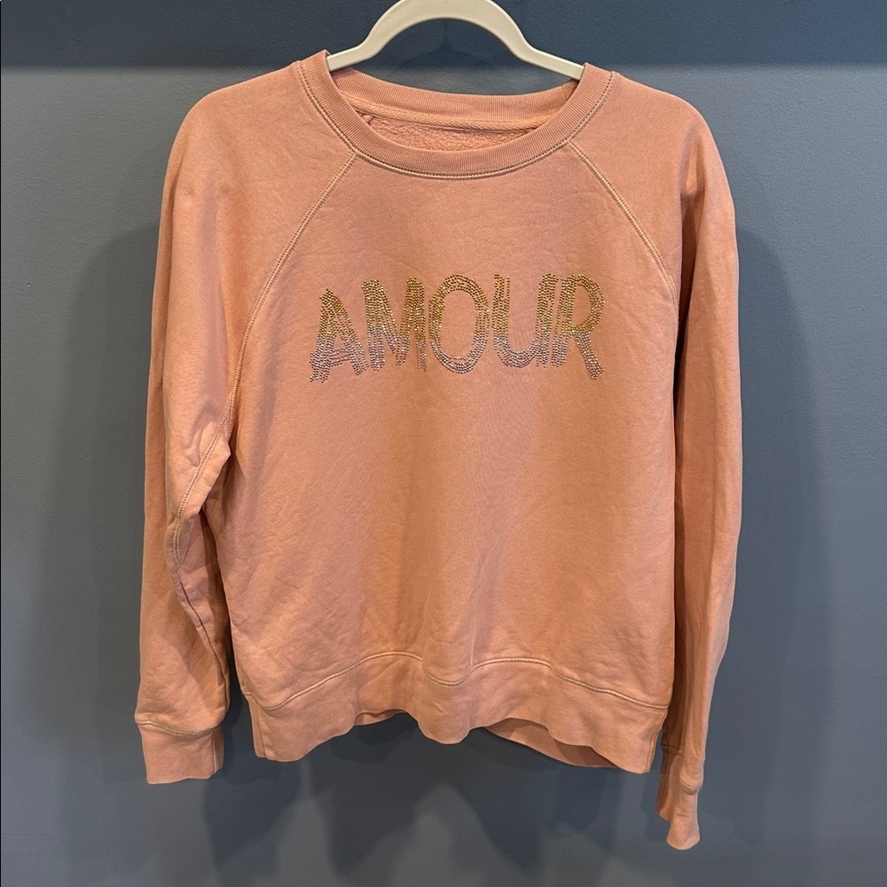 Zadig & Voltaire Small Sweatshirt Upper Amour Gradient Embellished Strass